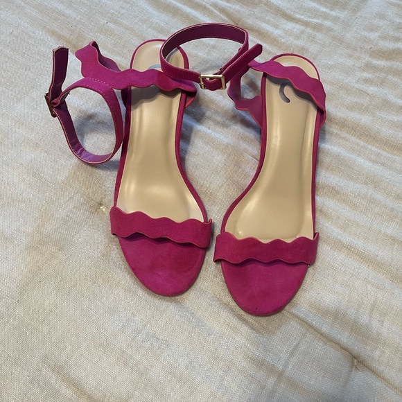 Pink Wedge heels - Picture 1 of 3